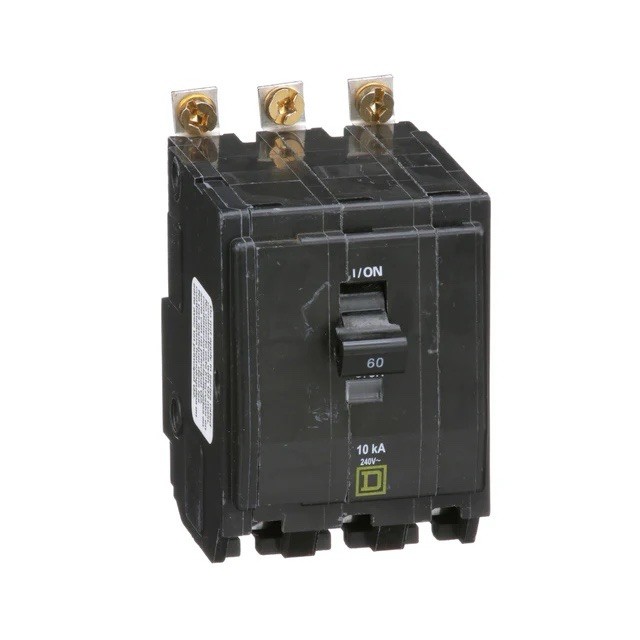 NEW SQUARE D QOB360 Circuit Breaker 3 Pole 60 Amp  240V 10kA Bolt on