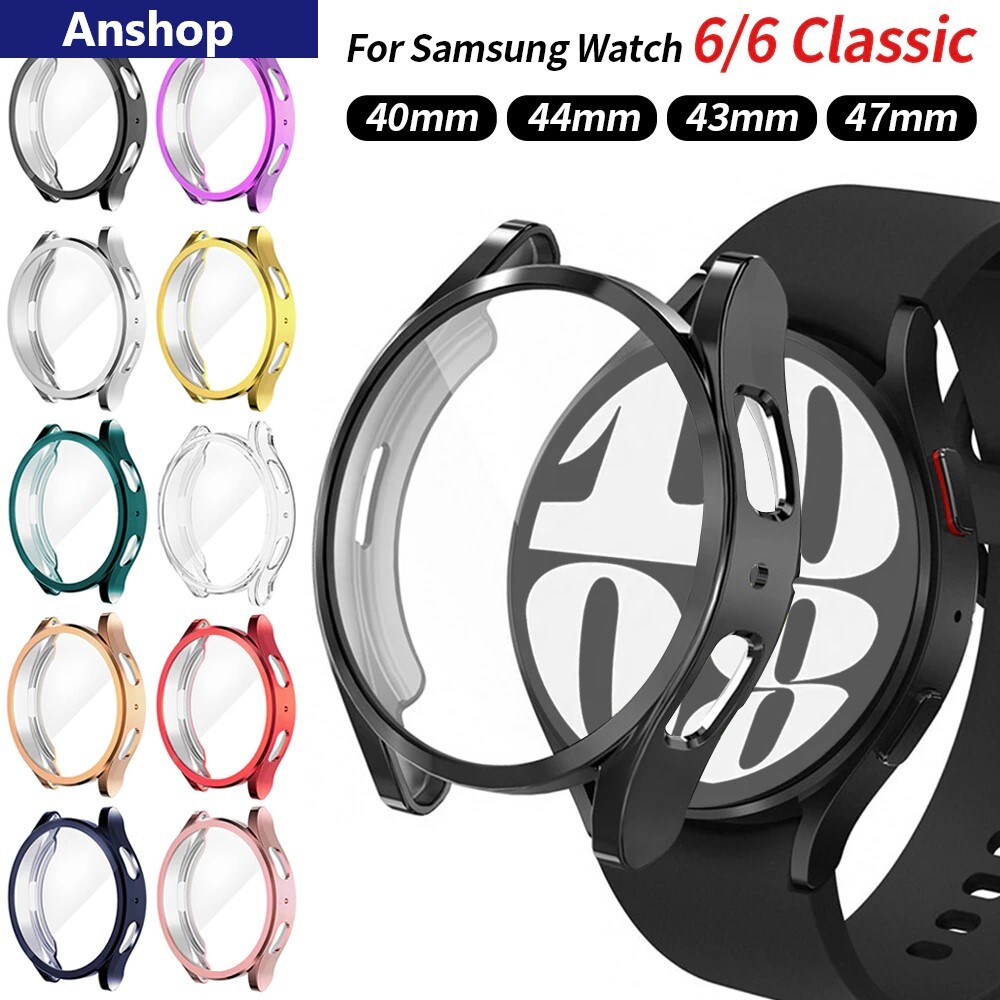 Samsung Galaxy Watch 6 7 40 44 47mm Classic 3X Screen Protector Case Cover