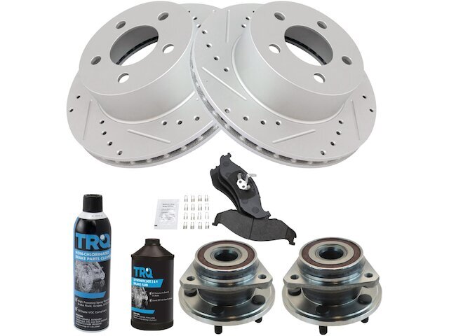 1990 Jeep Wagoneer 4WD Front Brake Pad Rotor Wheel Hub Kit 69ZFZM