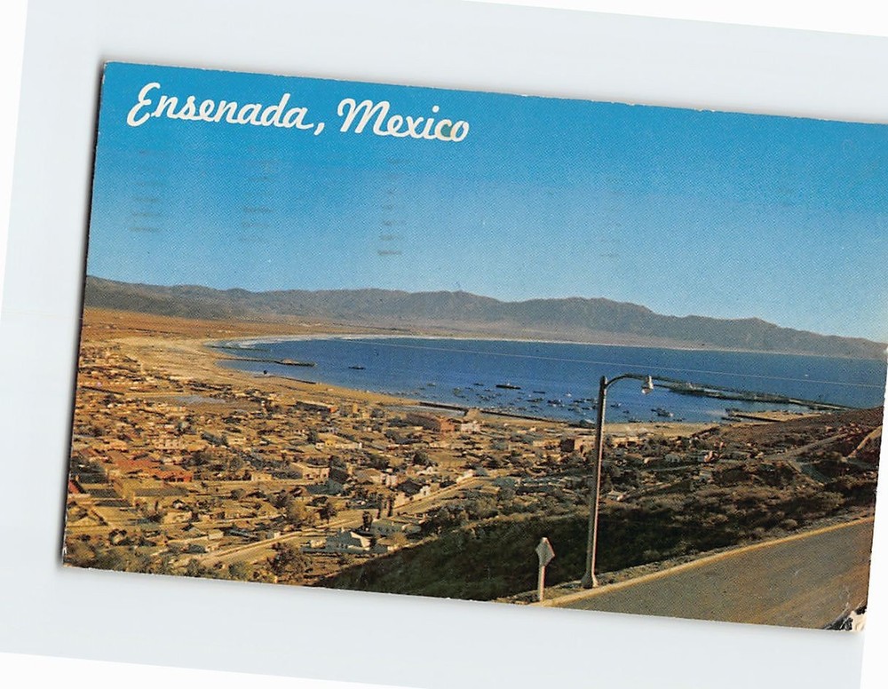 Postcard Panoramic View of Ensenada Baja California Mexico