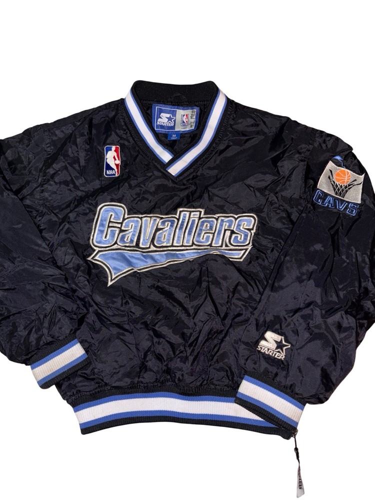 Vintage NBA Cleveland Cavaliers Cavs Starter  Pullover Jacket Size Medium Youth