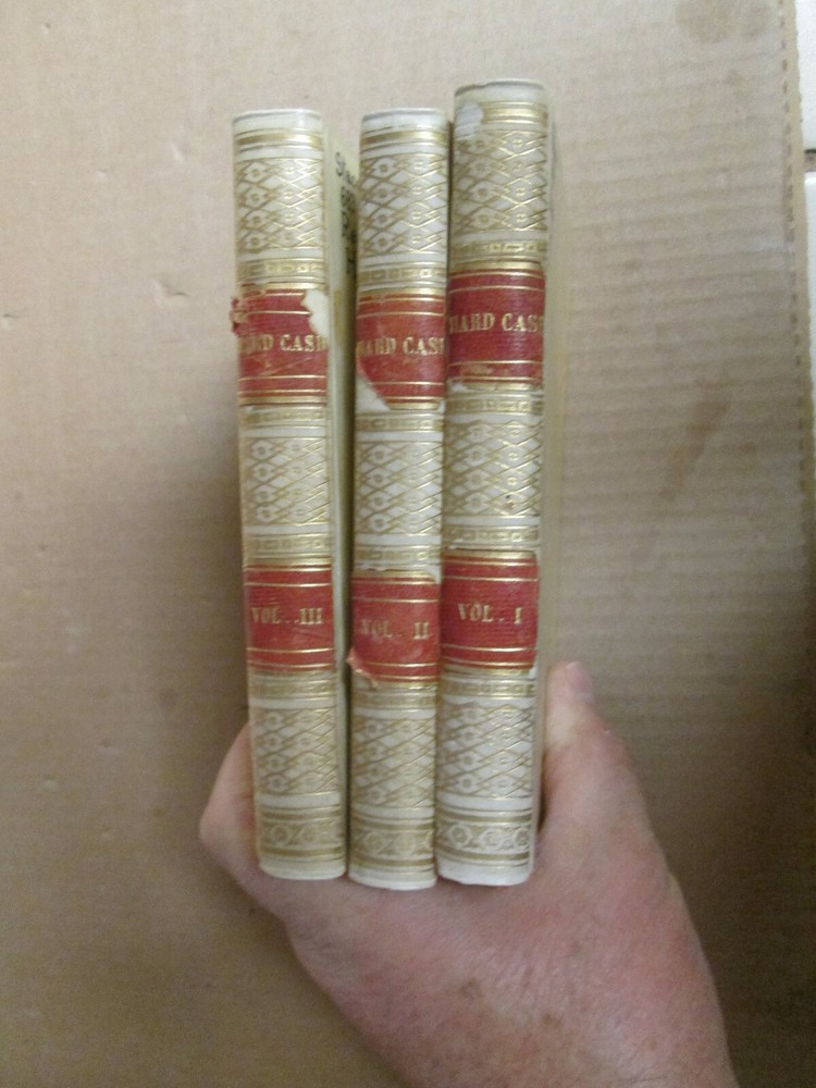 Charles Reade HARD CASH 1872 Bernhard Tauchnitz RARE paper vellum binding