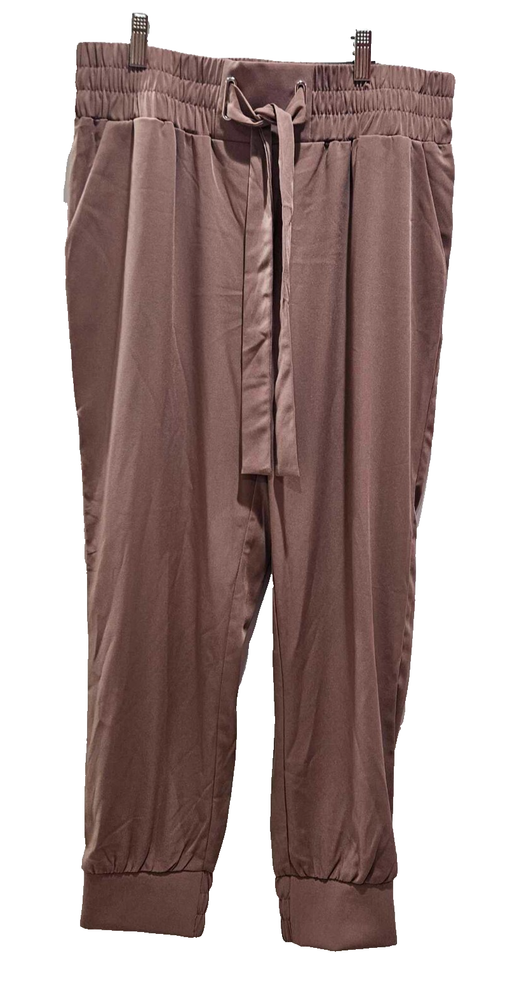 NWT One By Chapter One Women Dark Beige Casual Pull On Jogger Medium