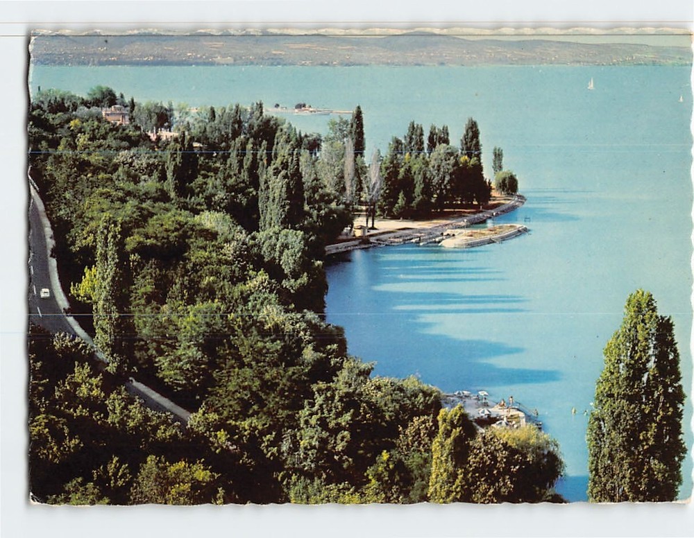 Postcard Aerial View Tihany Hungary