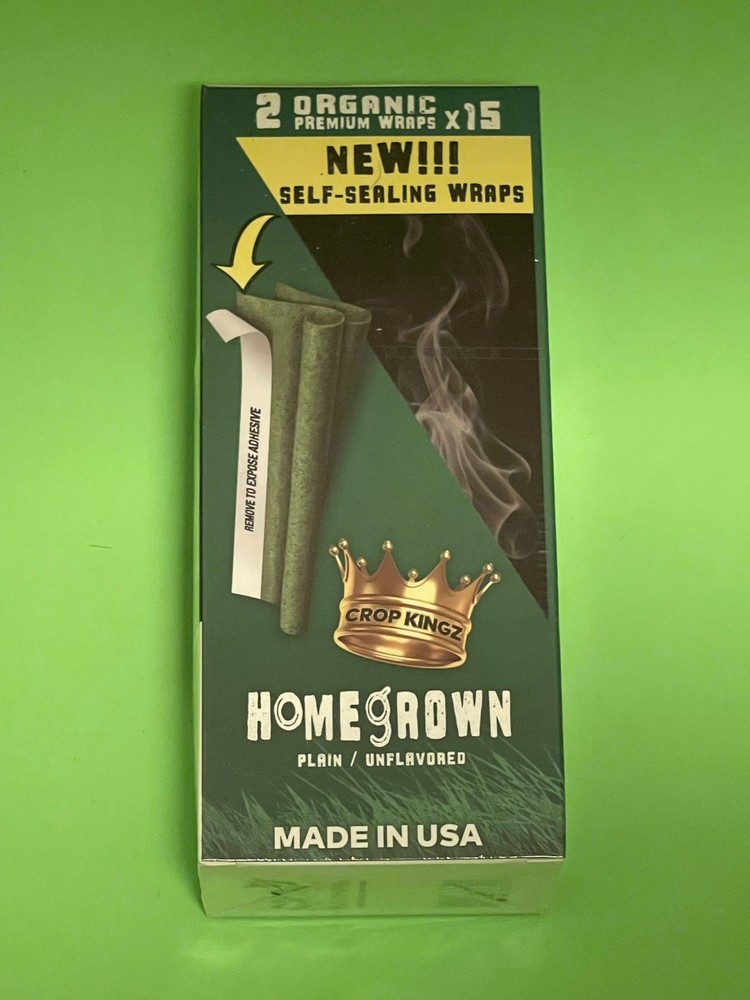FREE GIFTS🎁 Crop Kingz👑 Home Grown🇺🇸 Plain 30 High-Quality Hemp Rolling Papers