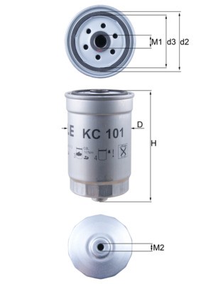 KC 101 Knecht fuel filter for Hyundai, Kia