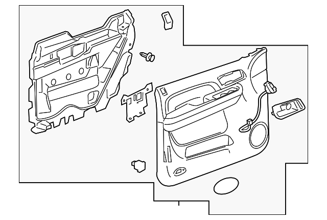 Genuine GM Door Trim Panel 15943441