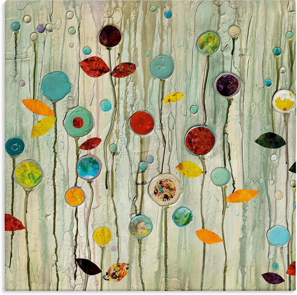 Abstract Paint Drop Floral Whimsical Collage by Classic Collecti-image
