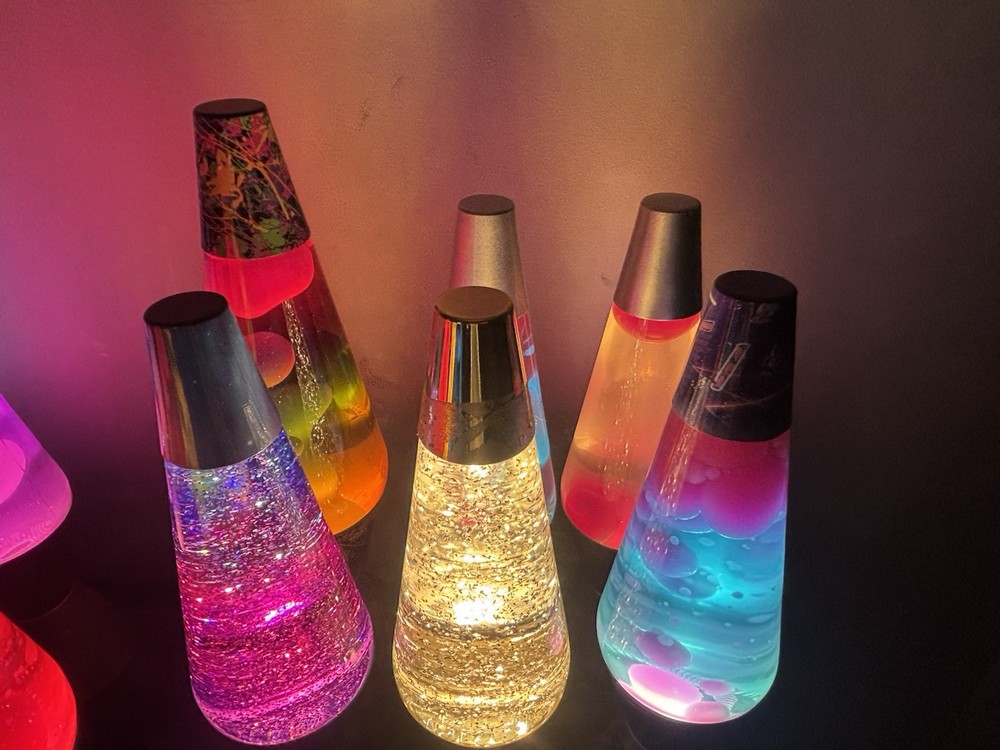 Lot of 6 Lava Lamps & Glitter Lamps - Working Retro Groovy Decor - Mixed Colors