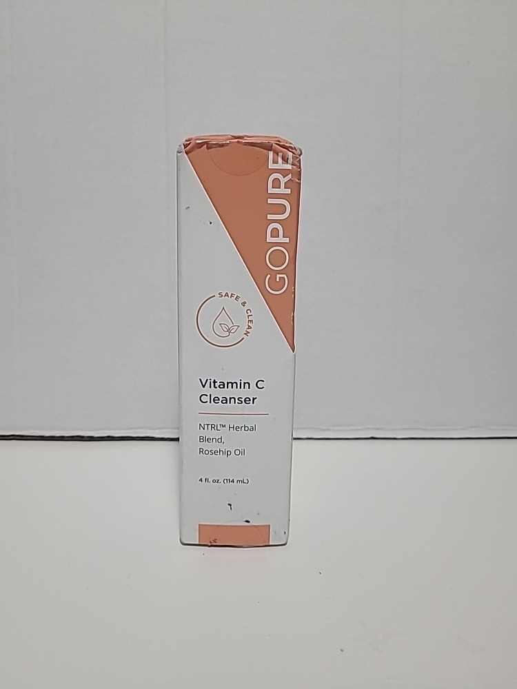 GoPure Beauty Vitamin C Cleanser NTRL Herbal Blend Rosehip Oil 4 oz 11/25