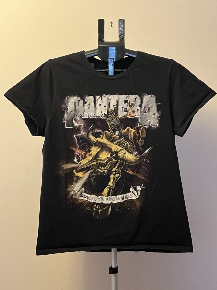 Pantera Cowboys From Hell Graphic T-Shirt Black Men's Short Sleeve