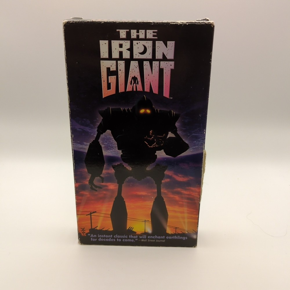 The Iron Giant 1999 VHS Tape Alternative Slip Sleeve Cover Variant Cartoon SciFi