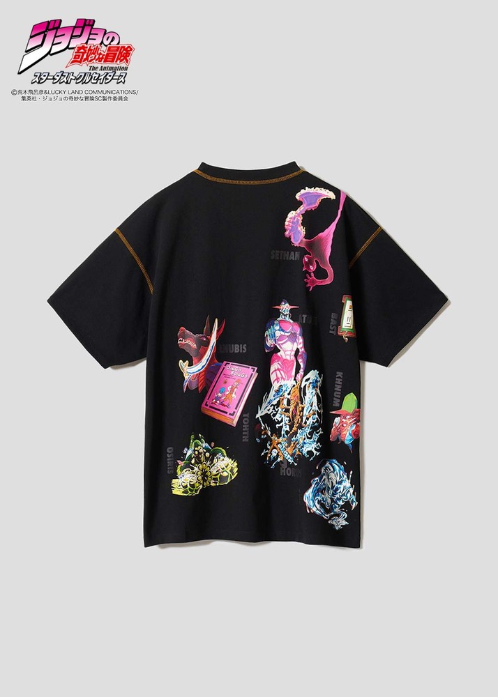 Graniph JoJo's Bizarre Adventure Egypt's Nine Gods Big Silhouette T-Shirt SS~XL
