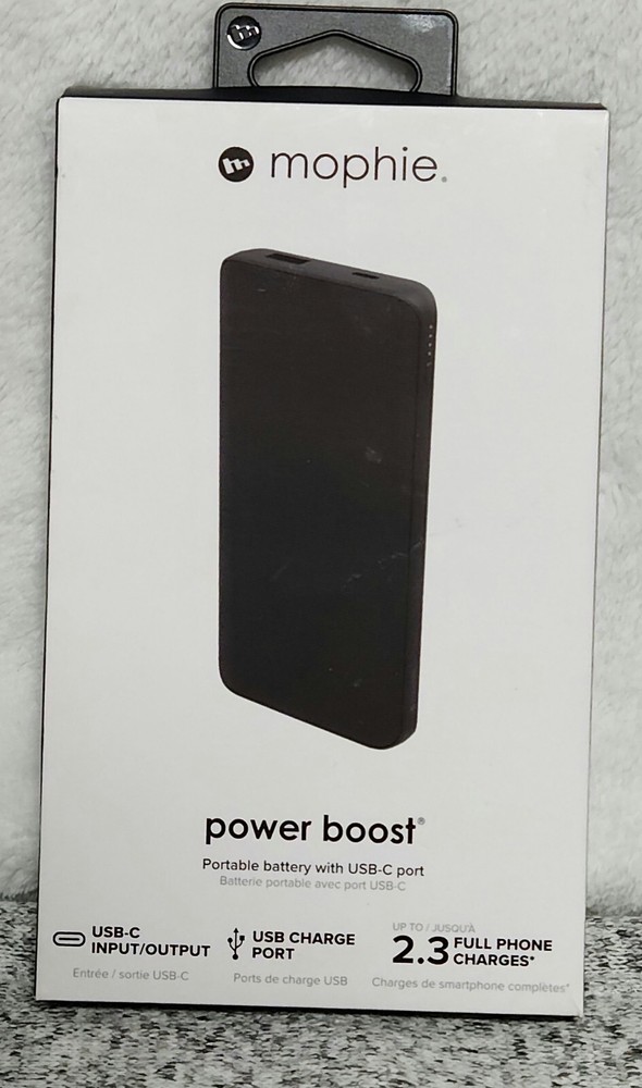 mophie Power Boost (10K) Portable Battery Charger USB-A USB-C Inputs 10000mAh