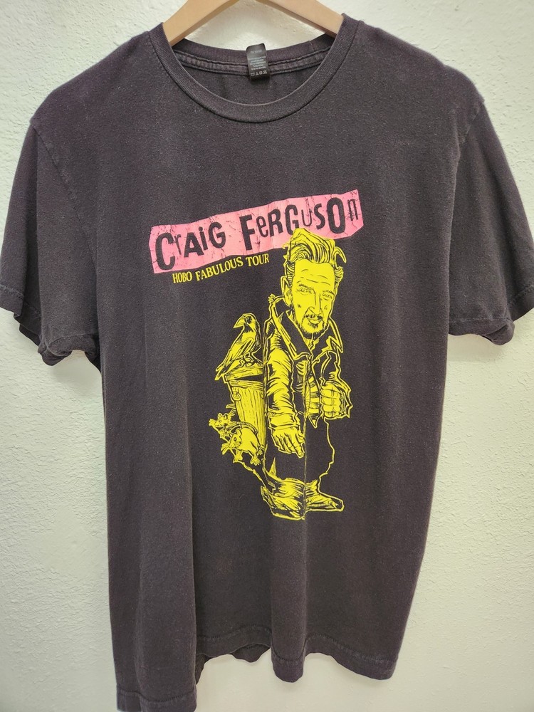 Craig Ferguson Hobo Fabulous Tour black t-shirt Size L
