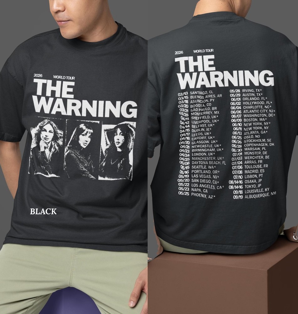 The Warning World Tour 2026 Shirt, Alternative Rock Graphic T-Shirt