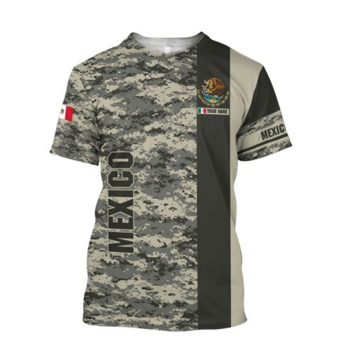 Personalized Mexican Shirts for Men, Custom Mexico Shirt for Women 3D T-SHIRT
