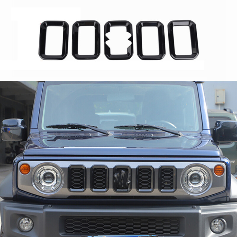 5× ABS Exterior Front Grill Grille Inserts Trim For Suzuki Jimny 23+ Accessories