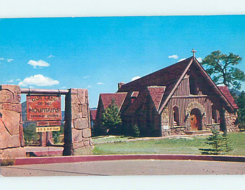 Unused Pre-1980 CHURCH SCENE Estes Park - Near Denver Colorado CO G3006