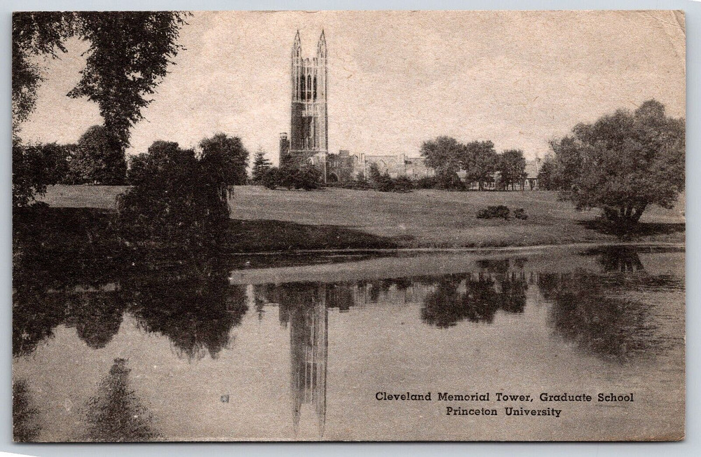 Princeton New Jersey NJ Cleveland Memorial Tower Princeton University Postcard