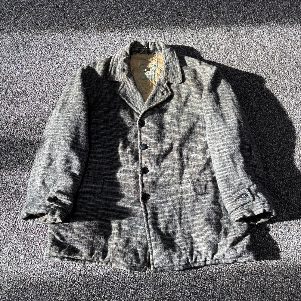 True Vintage Land N Lakes Button Up Jacket 1950s Quilted Lined Size Xl Rare
