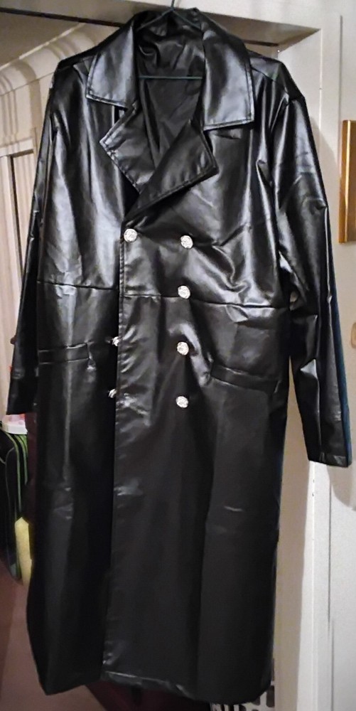 Men's XL Faux PU Leather Biker Jacket Stylish & Durable