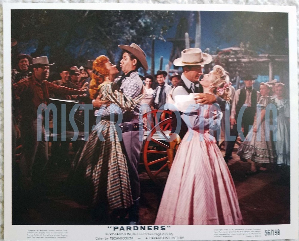 Vintage Photo 1956 Dean Martin Jerry Lewis Lori Nelson Jackie Loughery Pardners