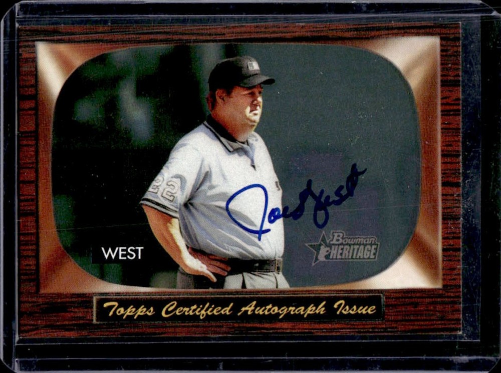 2004 Bowman Heritage Joe West Signs of Authority Auto Autograph #SA-JWConsign with us! Sign Up & Get Started @ dcsports87-com