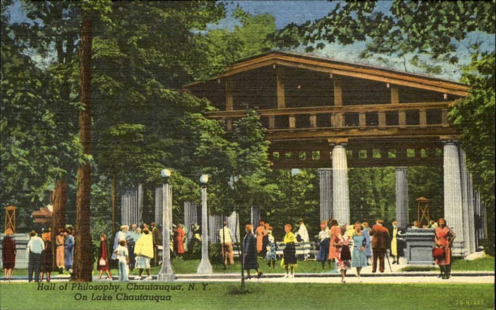 Hall of Philosophy Chautauqua New York NY on Lake 1940s