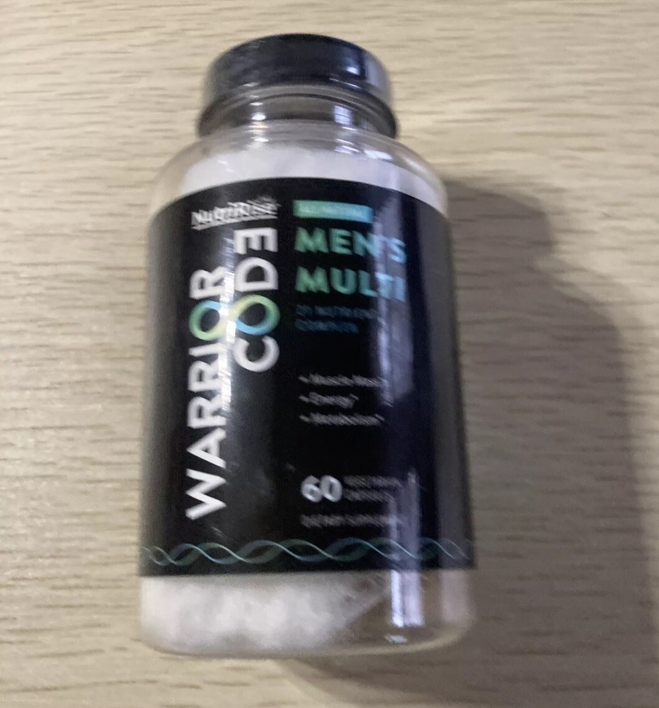 Nutririse Warrior Code Men's Multi Multivitamin Supplement 60 Capsules Exp 07/25