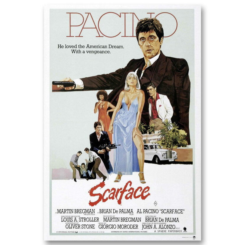 81354 Scarface Classic Al Pacino Wall Print Poster US