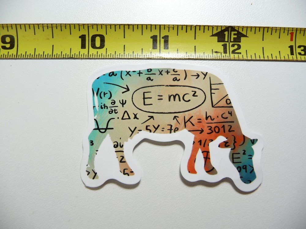 E=MC2 Math Formula Decal Sticker for Teachers Students School College Classroom