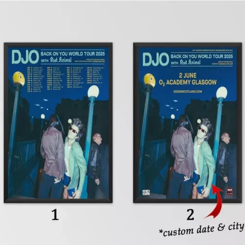 Djo The Back On You World Tour 2025 Custom Poster - No Frame Included