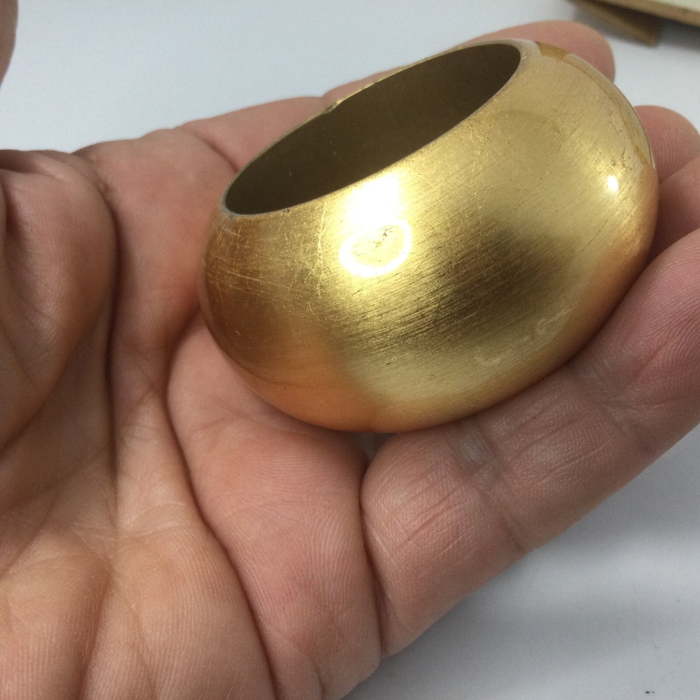 Lillian Vernon Antique Gold Napkin Rings Set of 4