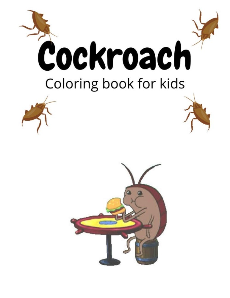 Cockroach Coloring book for kids