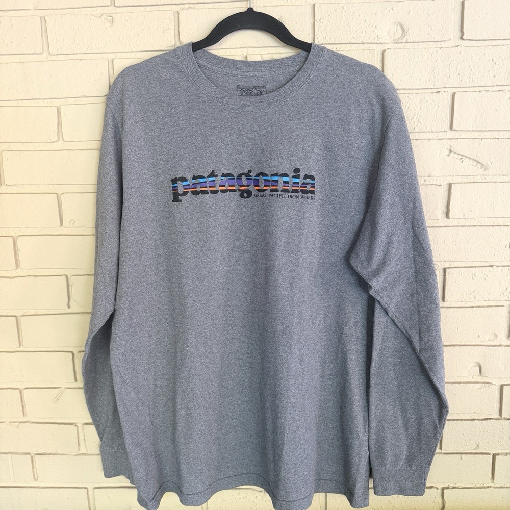 Great Pacific Iron Works Patagonia Graphic Long Sleeve T-Shirt Large L Gorpcore