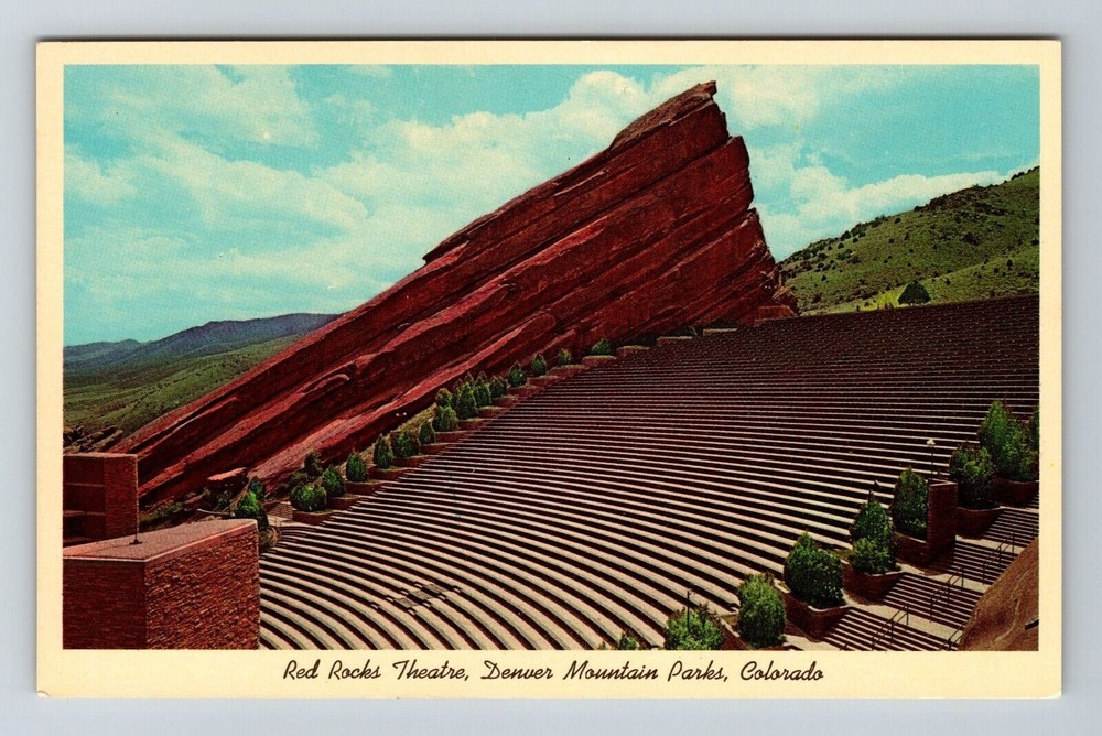 Denver Mountain Parks CO-Colorado, Red Rocks Theatre, Scenic, Vintage Postcard