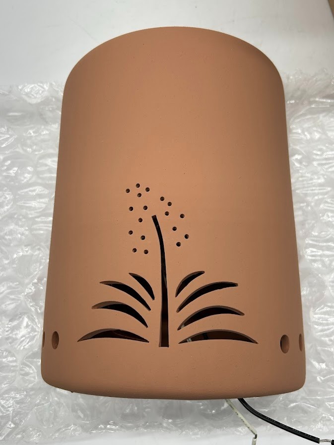 Light Styles of Santa Fe Yucca 1 Light Adobe Hardwired IndoorOutdoor Wall Sconce
