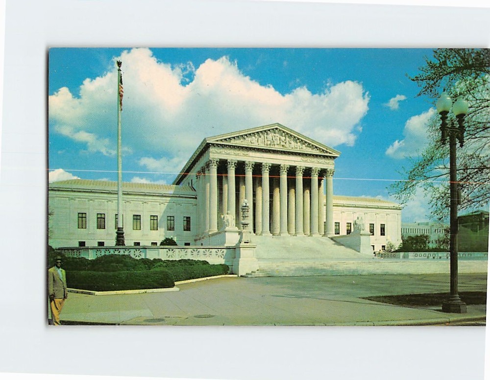 Postcard US Supreme Court Building Washington DC District of Columbia USA