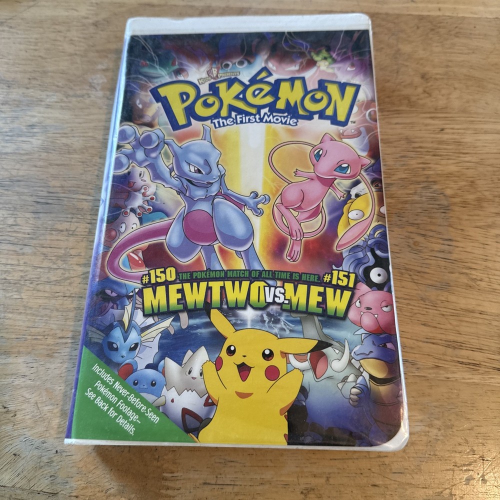Pokémon the First Movie: Mewtwo Strikes Back (VHS, 2000, Clamshell)