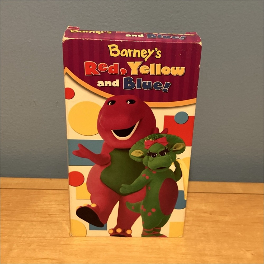 HiT Entertainment Barney's Red, Yellow and Blue! 2003 VHS Children's Family