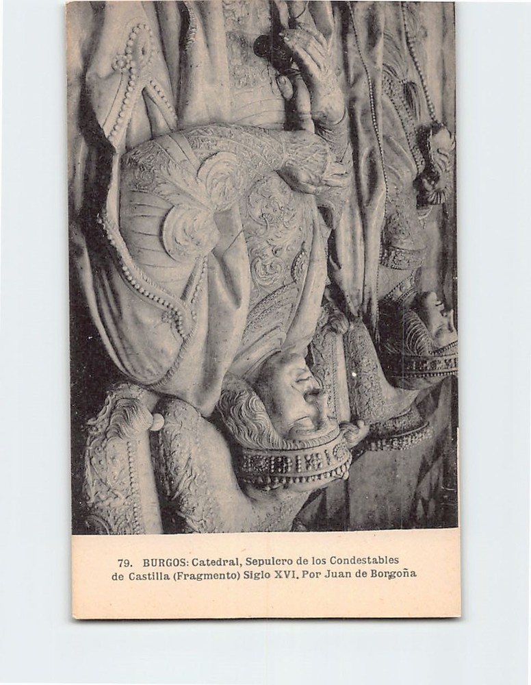 Postcard Sepulchre of the Constables of Castile Burgos Cathedral Spain