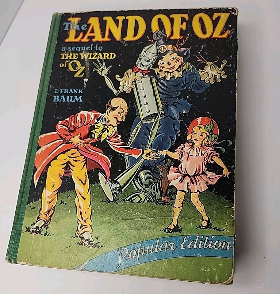 1904 The Land Of Oz L Frank Baum John Neill Oversized Popular Edition Book 1939