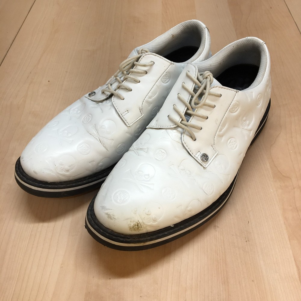 G/FORE Camo Gallivanter Golf Shoes Mens 13 White Embossed Skull Tees Logo