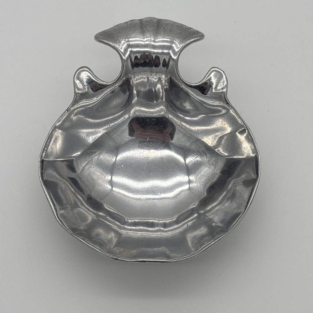 VTG Wilton Armetale Pewter Clamshell Shell Bowl Small Candy Trinket Dish