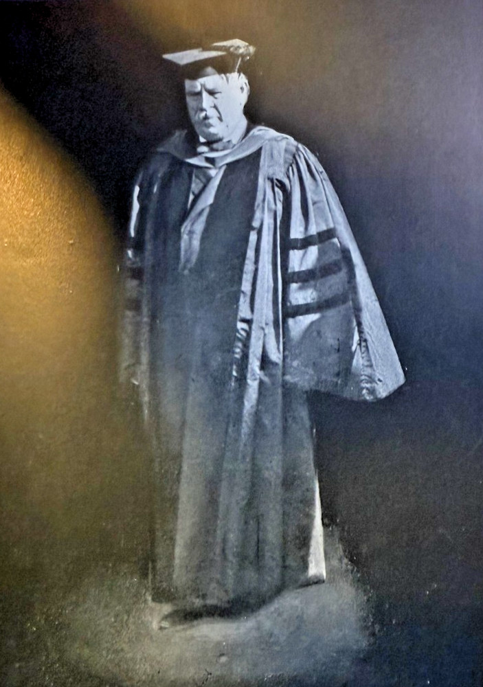 1902 Vintage Magazine Illustration President Grover Cleveland at Princeton