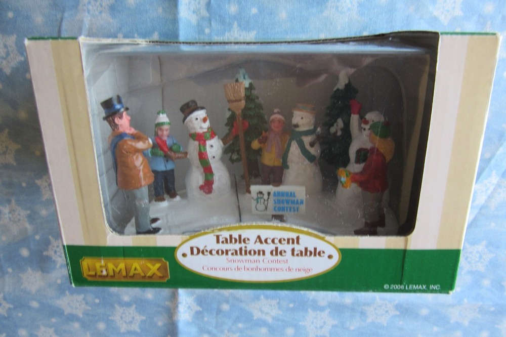 Lemax Snowman Contest 2006 Christmas Village Table Accent Boxed Display-image