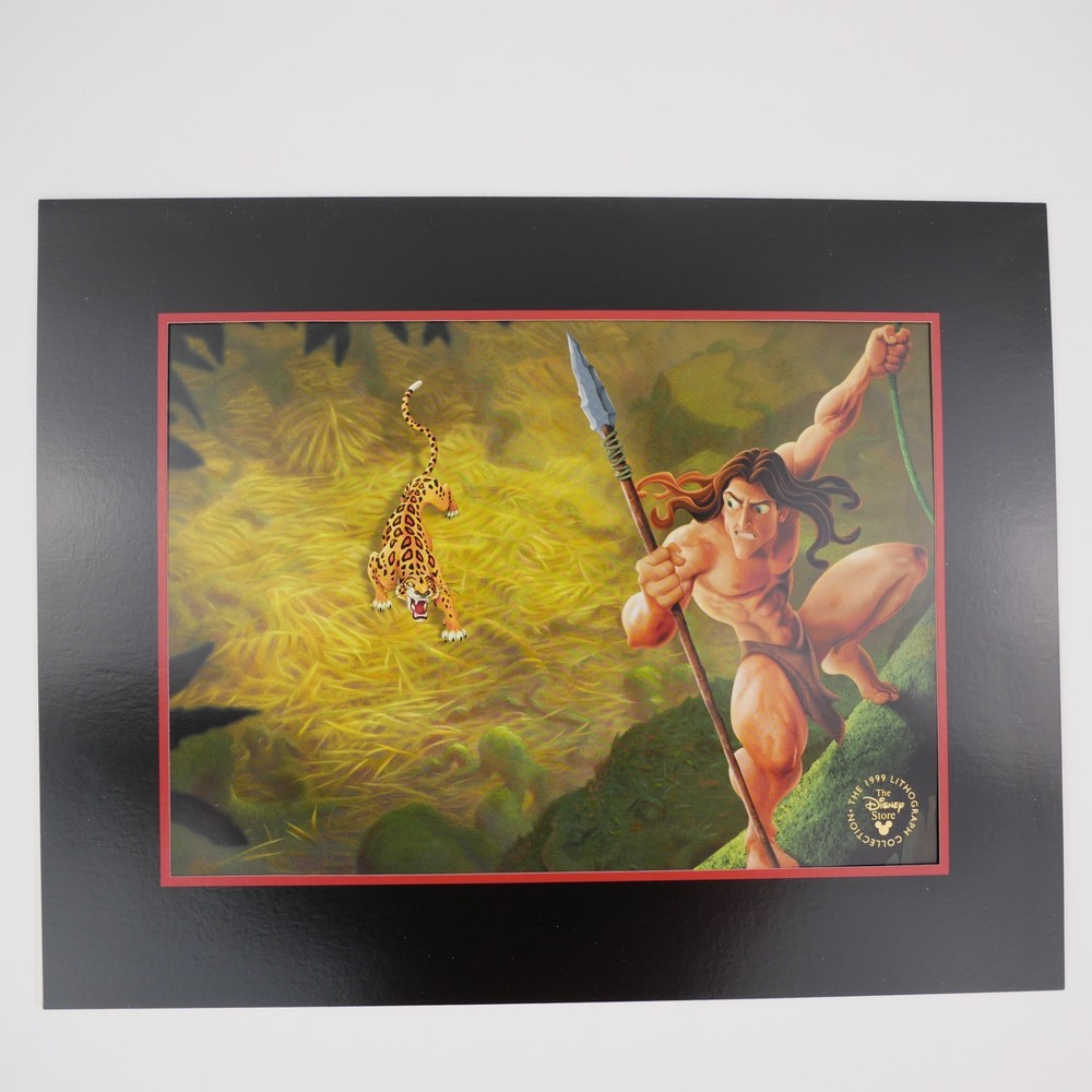 Vintage Disney Tarzan 1999 Commemorative Lithograph Print Poster Sabor Folder