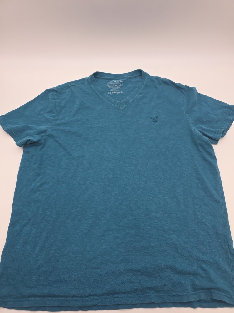 American Eagle T-Shirt Men XL Green Embroidered Tee …#45429