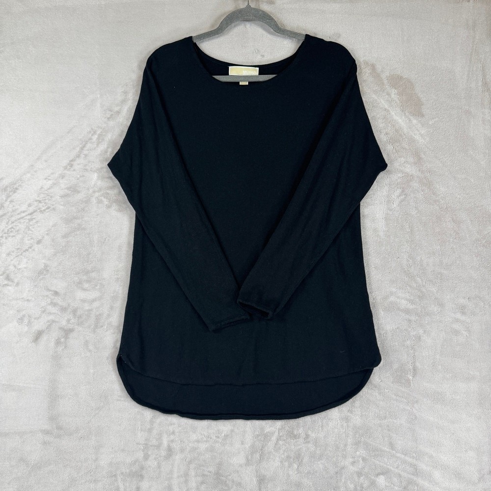 Michael Michael Kors Black Long Sleeve Crew Neck Top Women’s Size M Pullover